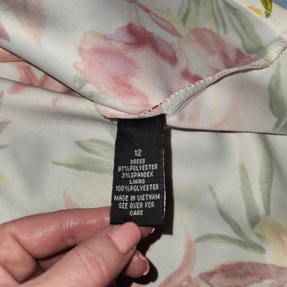 ALYX Fit and Flare Tropical Print Dress Size 12 - Picture 7 of 15